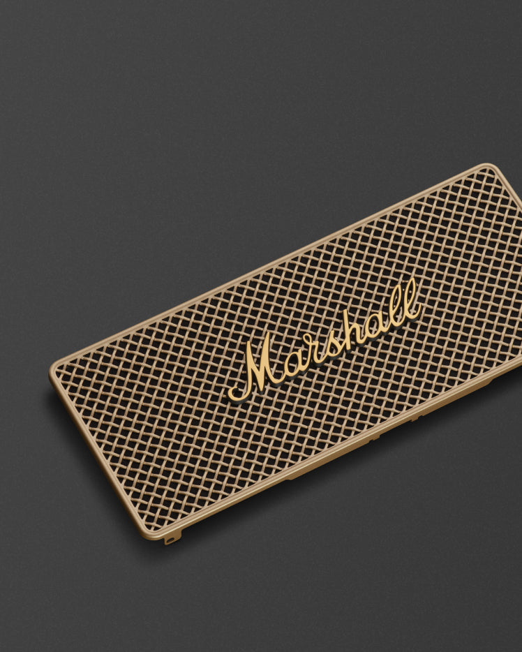 MIDDLETON II BLACK AND BRASS FRONT GRILL