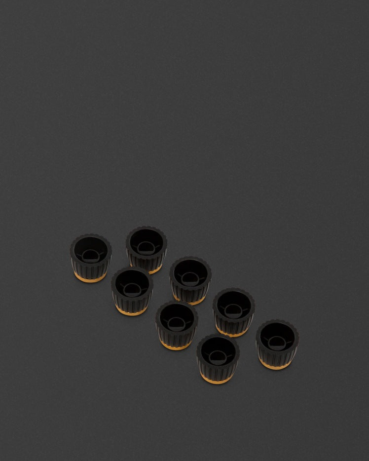 Gold D-Shaft Knobs (Flat)